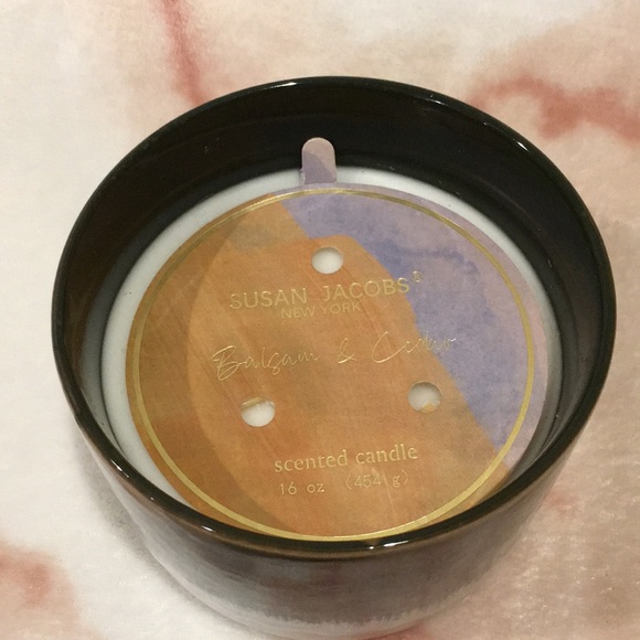 Susan Jacobs New York Scented Balsam & Cedar Ceramic Home Decorative Candle NWT - Picture 2 of 16